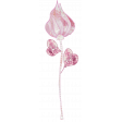 Lace and Satin Heart Rose Element 1