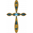 Believe Antiquated Embellished Cross Element