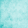 Flocked Soft Flower Textured Teal Paper