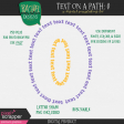 Text on a Path: Numbers: 0