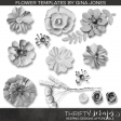 Fabric Flower Template Kit