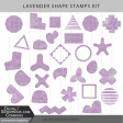 Lavender Stamp Shape Kit