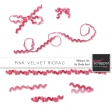 Pink Velvet Ricrac Ribbons Kit