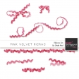 Pink Velvet Ricrac Ribbons Kit