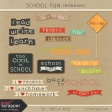 School Fun Word Art Kit