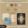 Vintage Heat Embossed Foil Styles