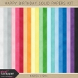 Happy Birthday Solid Papers Kit