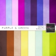 Purple & Green Solid Papers Kit