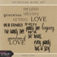 Yesteryear Word Art Kit