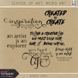 School of Art: Word Art Kit