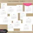 2017 Calendar Pocket Cards Kit