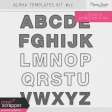 Alpha Template Kit #22 - Embroidered