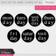 Days of the Week Stamps Kit #3