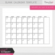 Blank Calendar Templates Kit