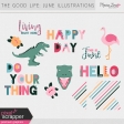 The Good Life: June Illustrations Kit