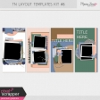Travelers Notebook Layout Templates Kit #8