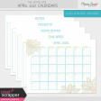 The Good Life: April 2021 Calendars Kit