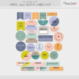 The Good Life: April 2022 Dutch Labels Kit