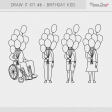 Draw It Templates Kit #8 - Birthday Kids