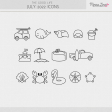 The Good Life: July 2022 Beach Icons Kit