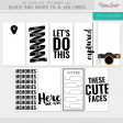 The Good Life: September 2022 Travelers Notebook B&W Cards Kit