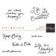 City Bicycle Words Kit