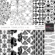 Damask Paper Templates 1-10 Kit