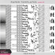 Paper Templates - Words 01