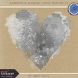 Raindrops & Rainbows - Paint Template Kit