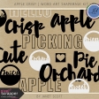 Apple Crisp - Word Art Shapemask Template Kit