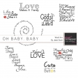 Oh Baby, Baby - Word Art Kit