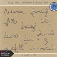 Fall Into Autumn - Wire Word Art Kit