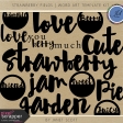 Strawberry Fields - Word Art Template Kit