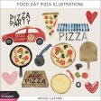 Food Day Pizza Illustrations Kit