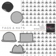 Tags and Hats Templates Kit