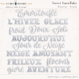 Sweet Snowflake French Word Art