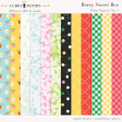 Berry Sweet Bee Print Papers No. 1
