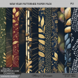 New Year Patterned paper Pack