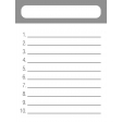 Journal Card 04 - Numbered List Template