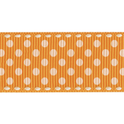 No Tricks, Just Treats- Orange Polka-Dot Ribbon