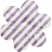 No Tricks, Just Treats- Purple and White Striped Flower