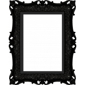 No Tricks, Just Treats- Black Ornate Frame