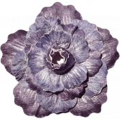 No Tricks, Just Treats-Solid Purple Vintage Flower