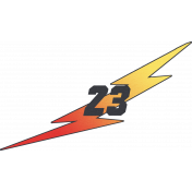 Speed Zone Elements Kit- "23" Lightning Bolt