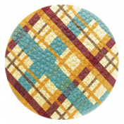 Turkey Time Elements Kit- Criss-Cross Family Button