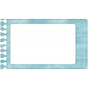 Lil Monster- Blue Notebook Paper Frame