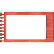 Lil Monster- Red Notebook Paper Frame