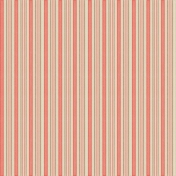 Sweet Valentine Pink and Brown Striped Paper