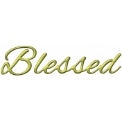 Oh lucky Day- Blessed Metal Wordart