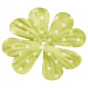 Oh Lucky Day- Green Polkadot Flower